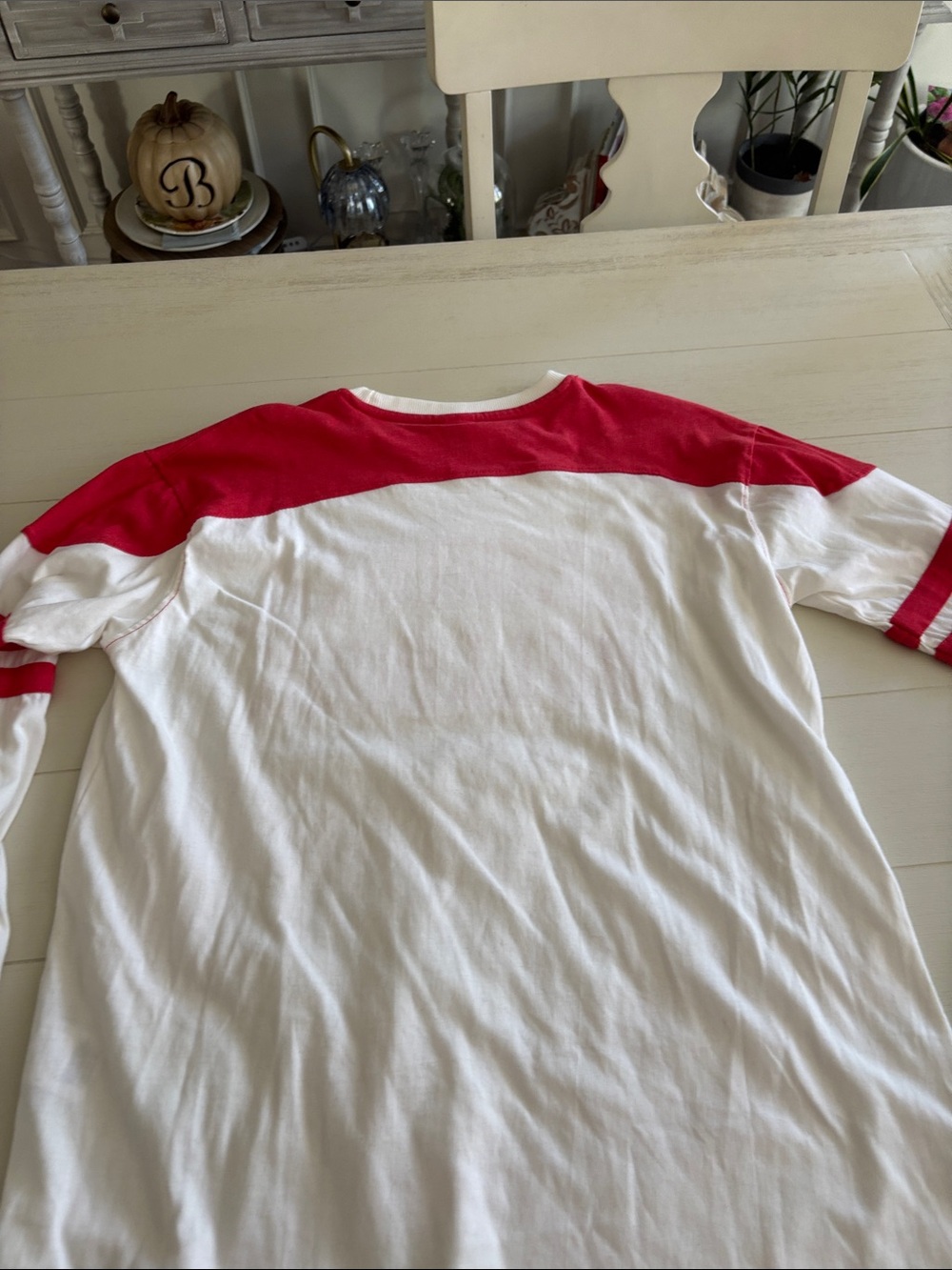 Pressbox White and Red Georgia Bulldogs Long-Sleeve Jersey - Picture 9 of 11